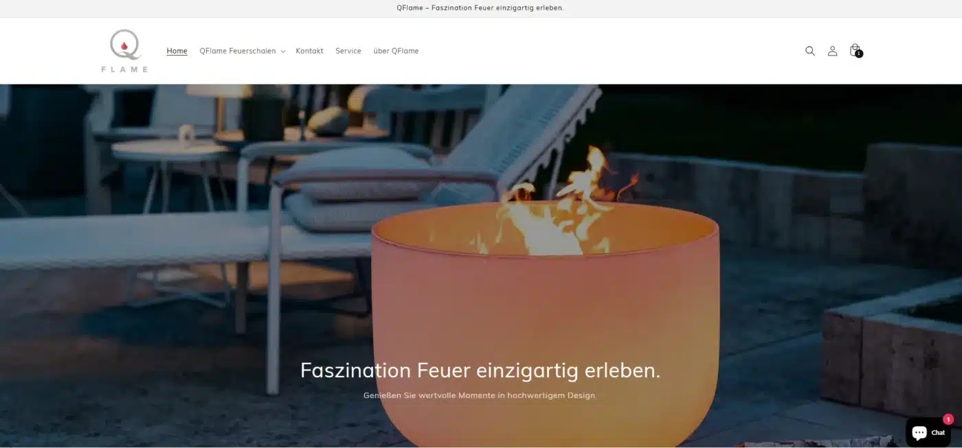 Referentie AQT now - QFlame webshop