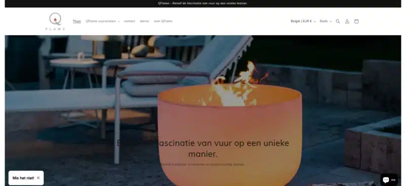 Referentie AQT now - QFlame webshop new